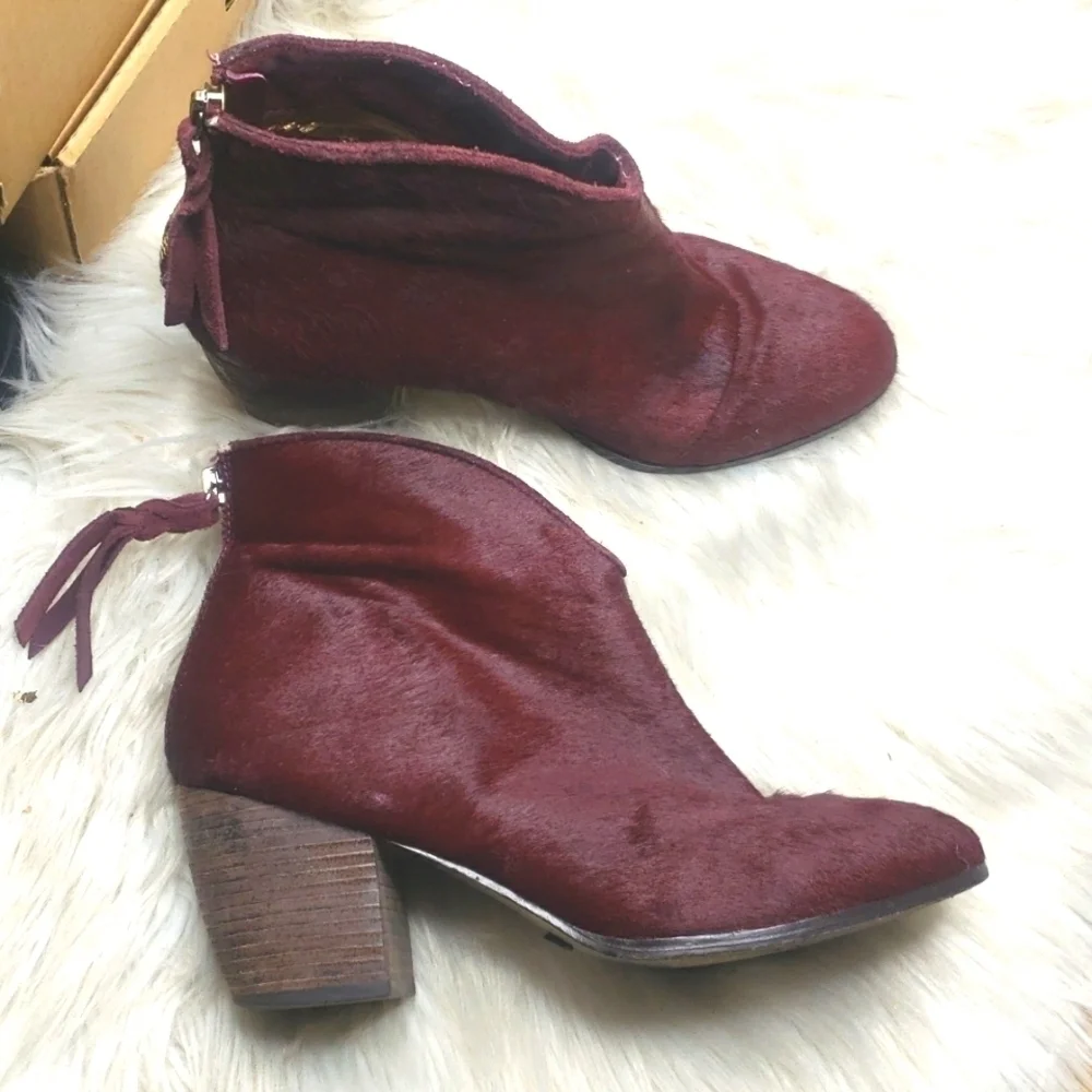 REVOLVE Cynthia Vincent Dane Hair on Calf Bootie  8.5